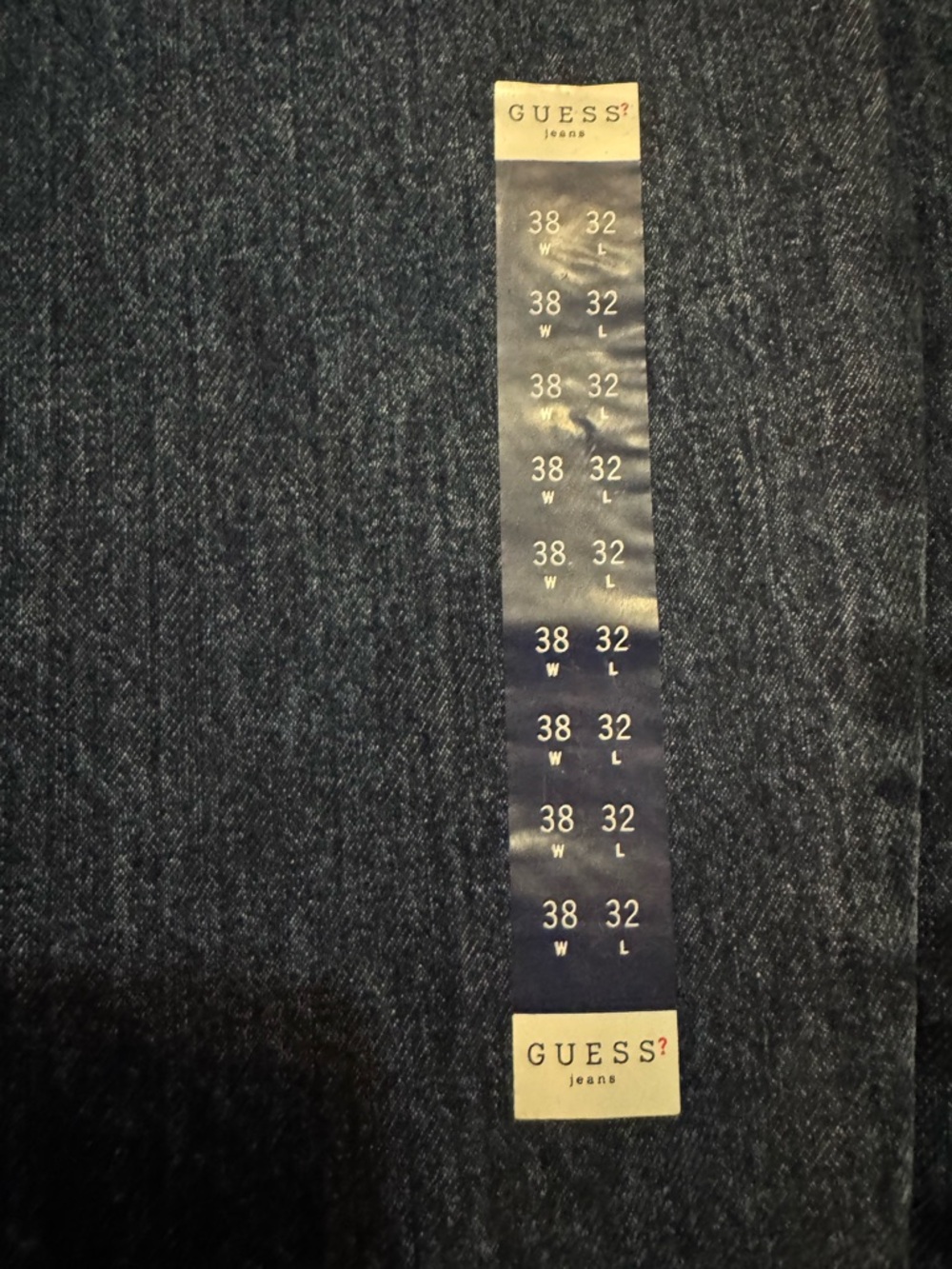 Guess Men's Slim Straight Indigo Denim Jeans AST00132 size 38x32 - Picture 4 of 5